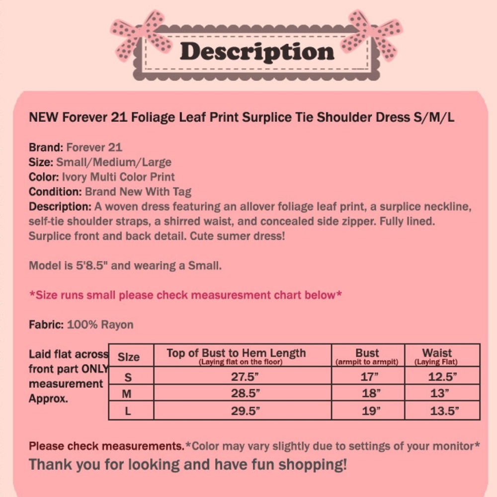 NEW Tropical Palm Foliage Leaf Print Surplice Tie Shoulder Dress - Picture 8 of 8